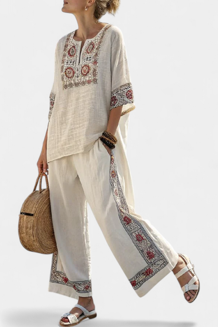 Vendula – Traditional Embroidered Shirt and Loose Pants