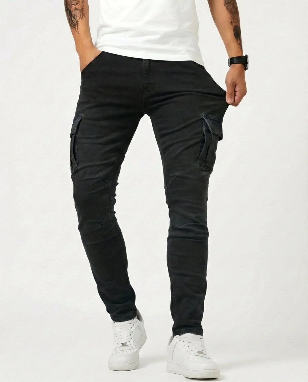 Jean | Elastic Cargo Pants