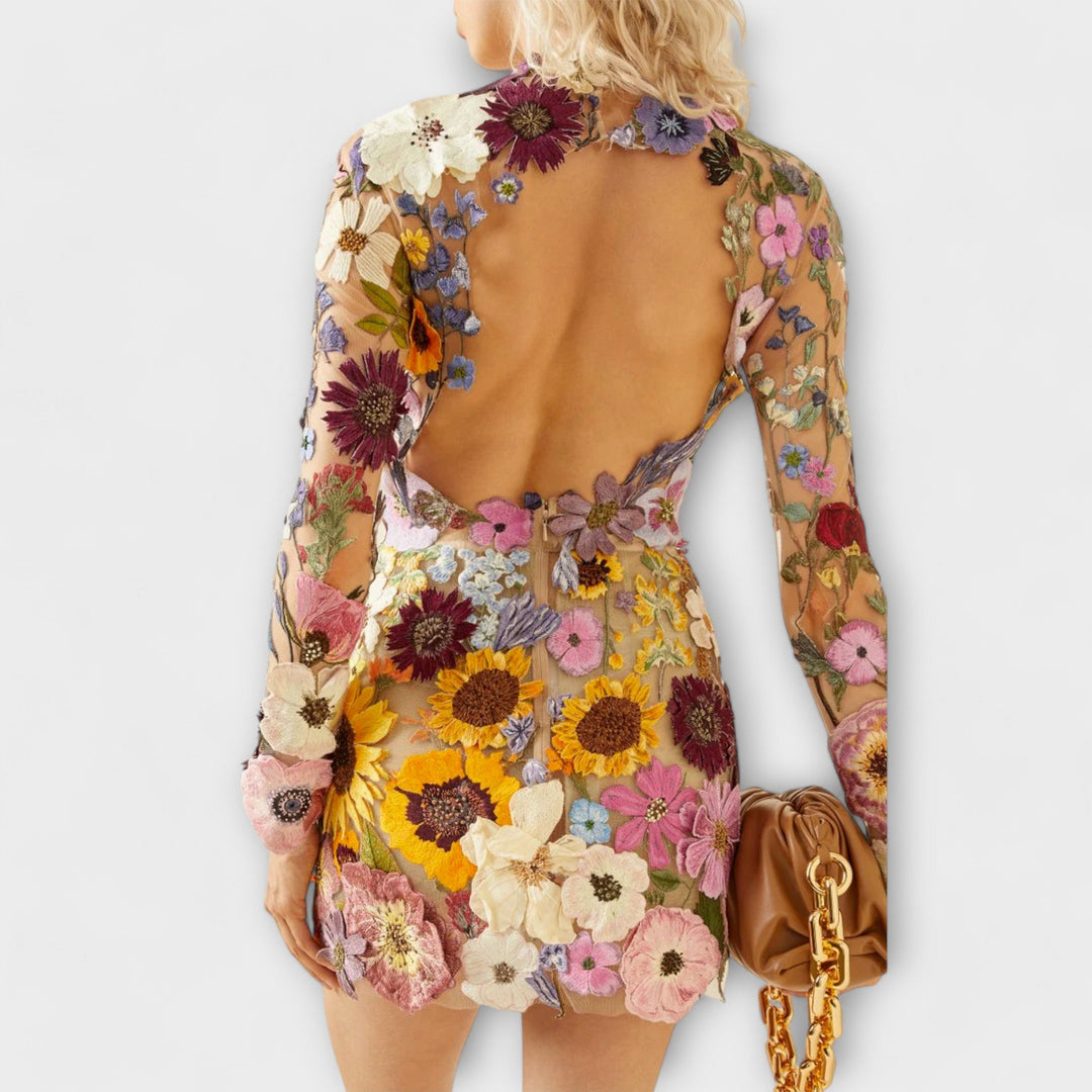 Dolores | Ruffled Floral Print Dress