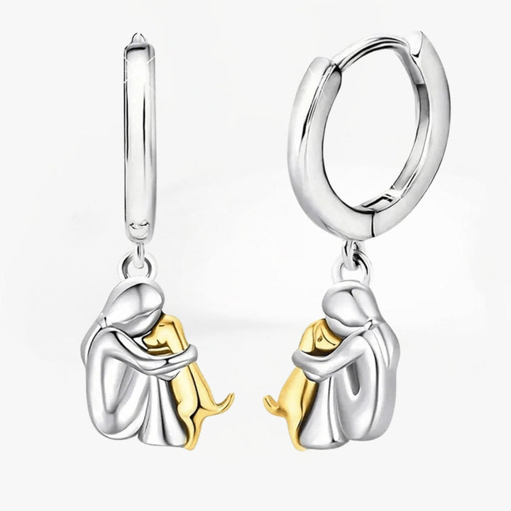 Ginny™ - Dog Icon Earrings (Round Clasp)